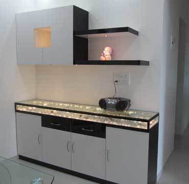 Crockery unit deals with granite top