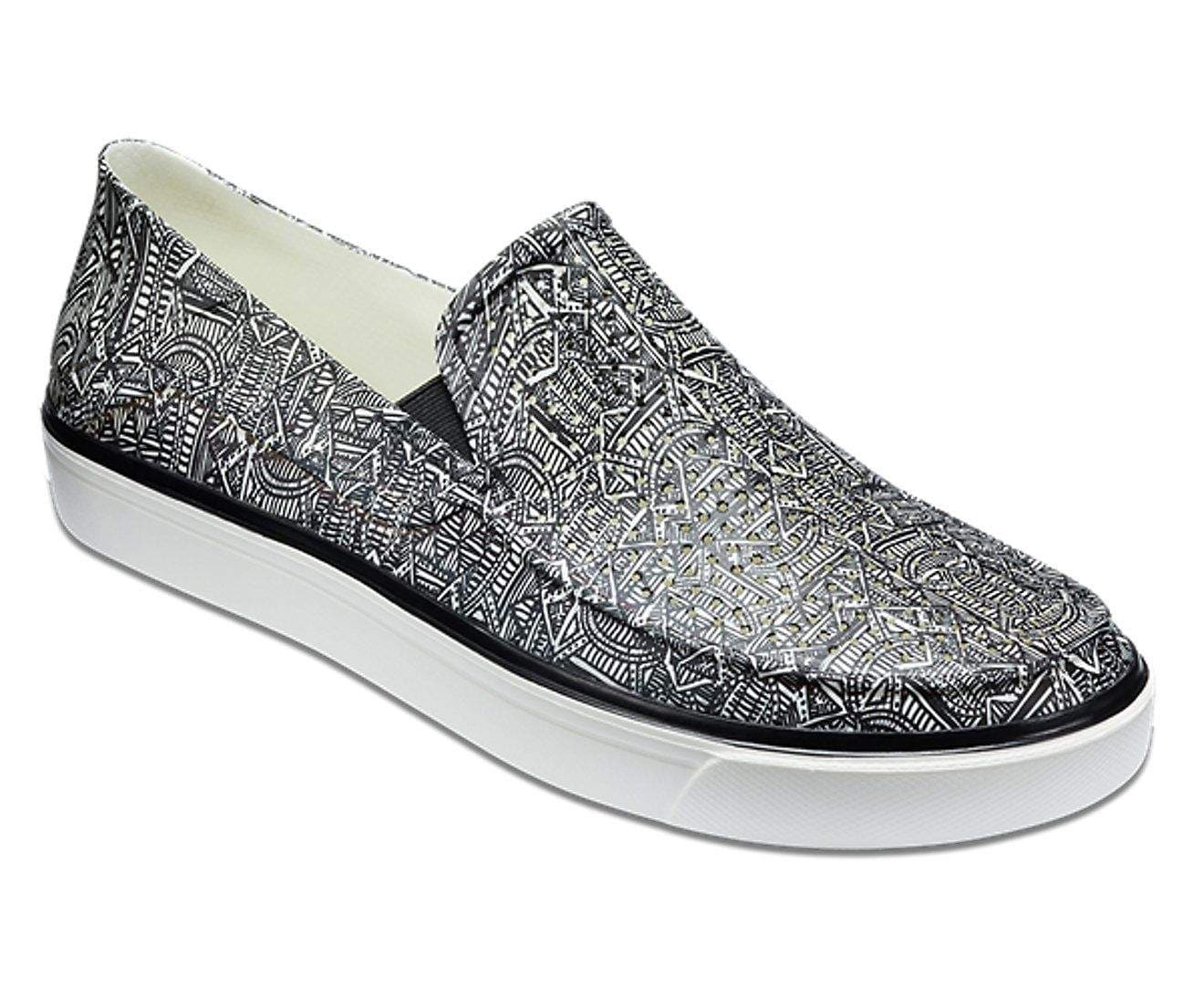 Crocs CitiLane Roka Graphic Slp Black/White Men Shoe [204966 