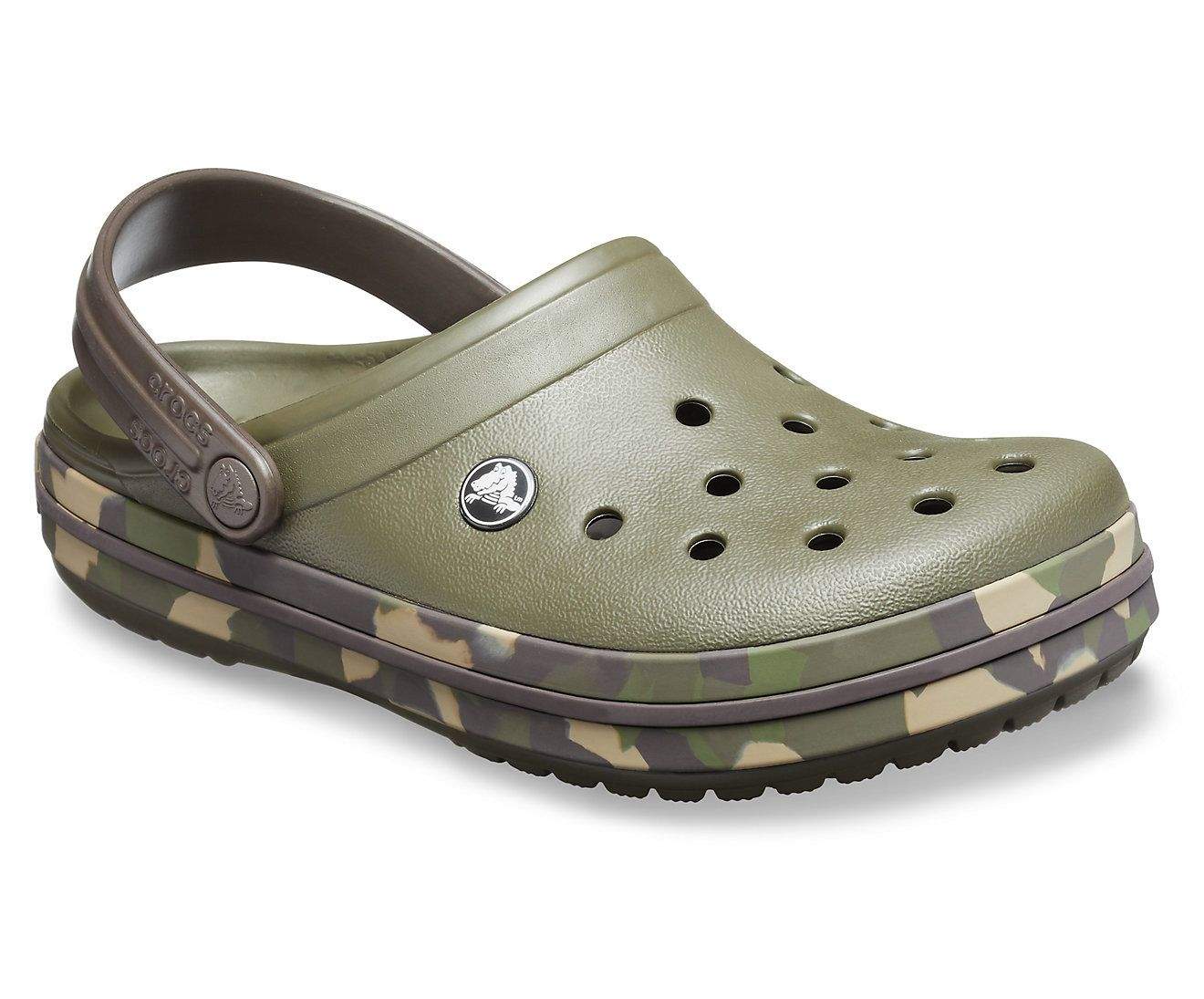 Crocs Crocband Graphic III Dark Camo Green/Espresso Unisex Clog