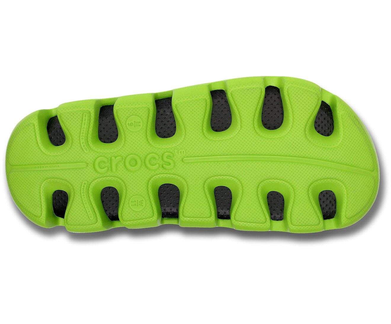 Crocs Duet Sport Graphite/Volt Green Unisex Clog [11991-0A1] 12 in