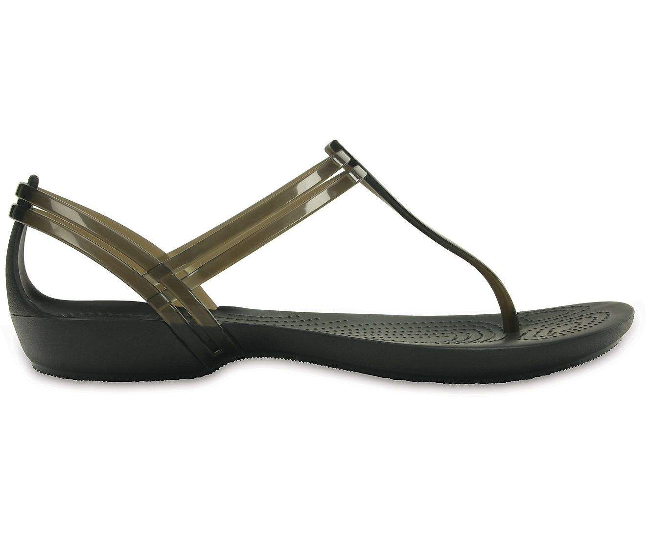 Crocs Isabella T strap Black Women Sandal [202467-001] in Meerut