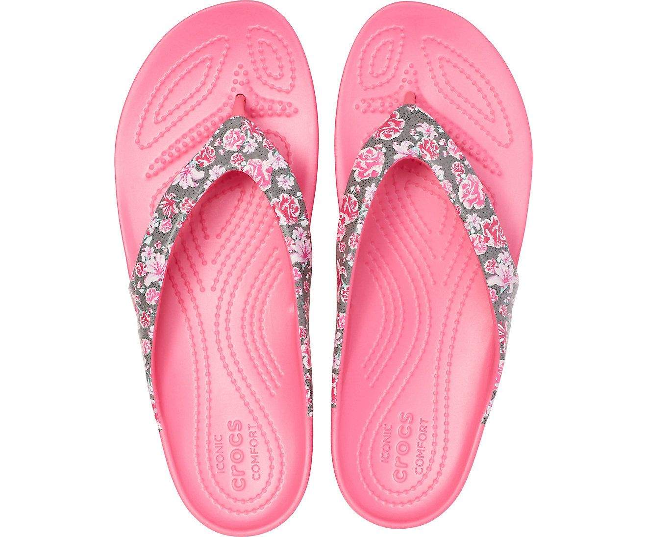 Crocs Kadee II Graphic Multi Floral/Paradise Pink Women Flip