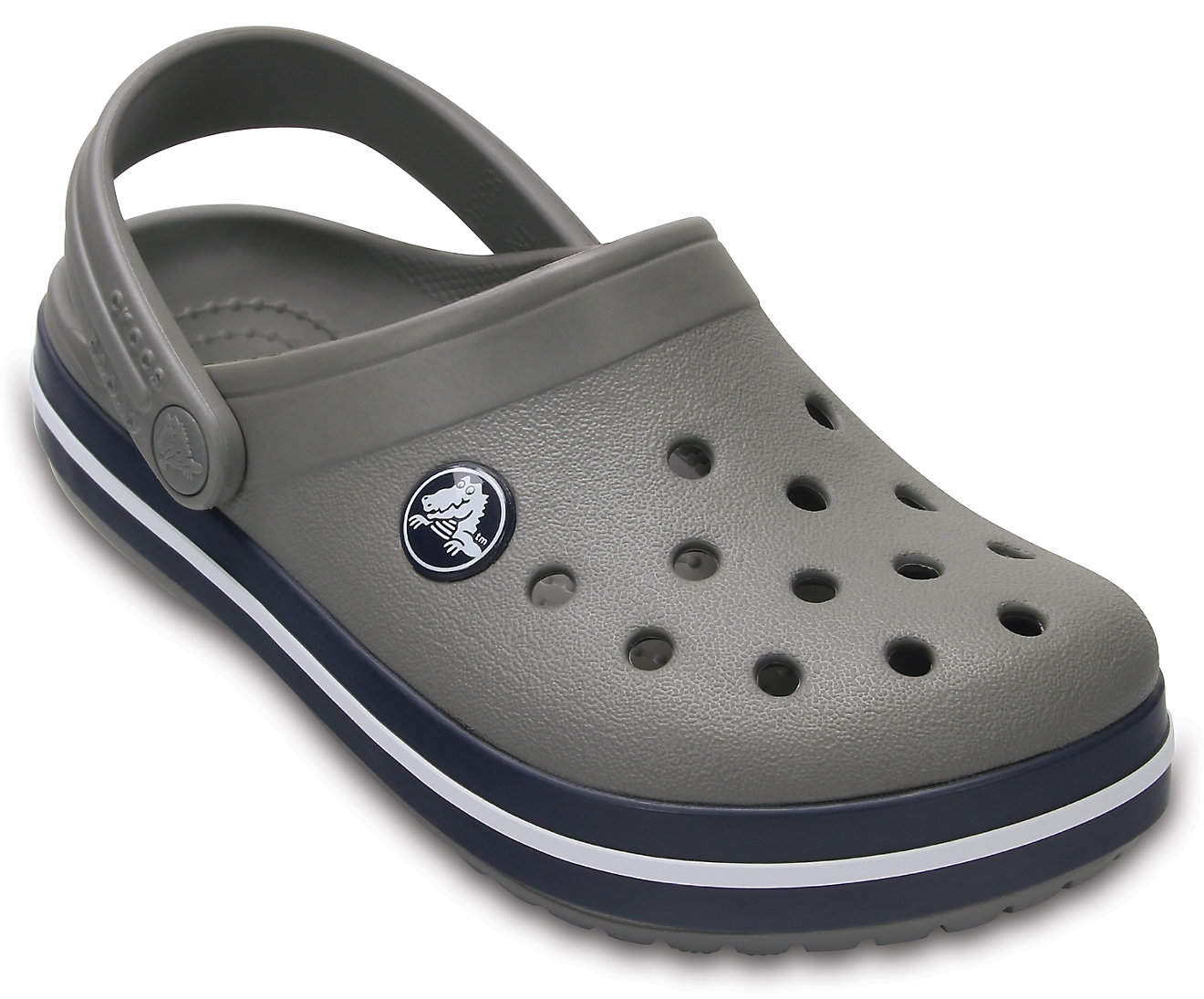Crocs 204537 Kids Crocband Clog Sandal (Smoke, Navy) in Dahod at
