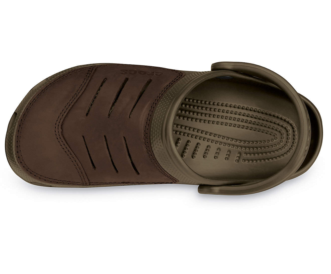 Crocs 11038 Mens Bogota Clog Sandal (Chocolate, Chocolate) in