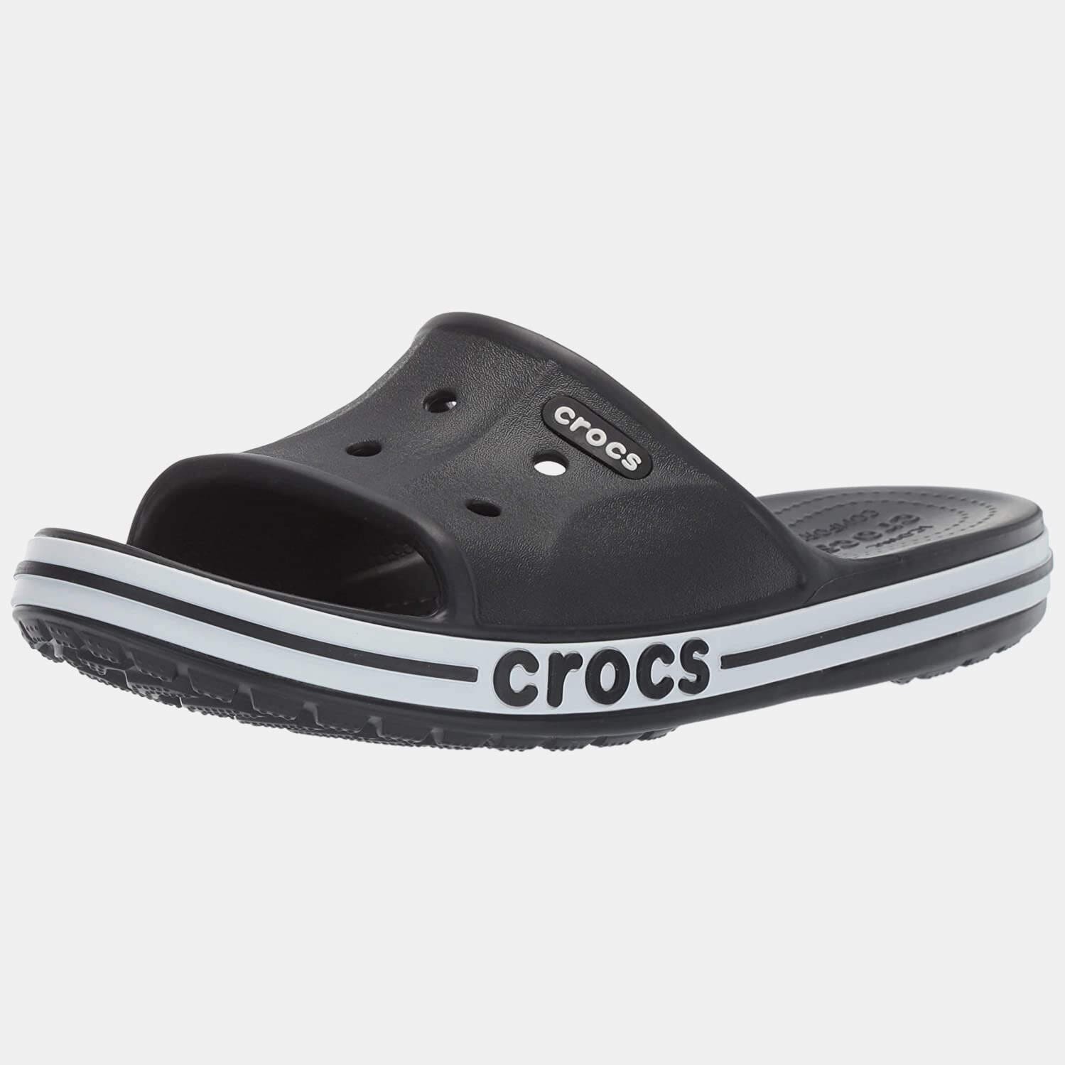 Crocs Unisex Adult Bayaband Slide Black White Slipper 6 Men 7 Uk Women M7W9 205392 066 Light Blue in Ahmednagar at 2 875 2 995 by Shivsagar Trading Company Justdial