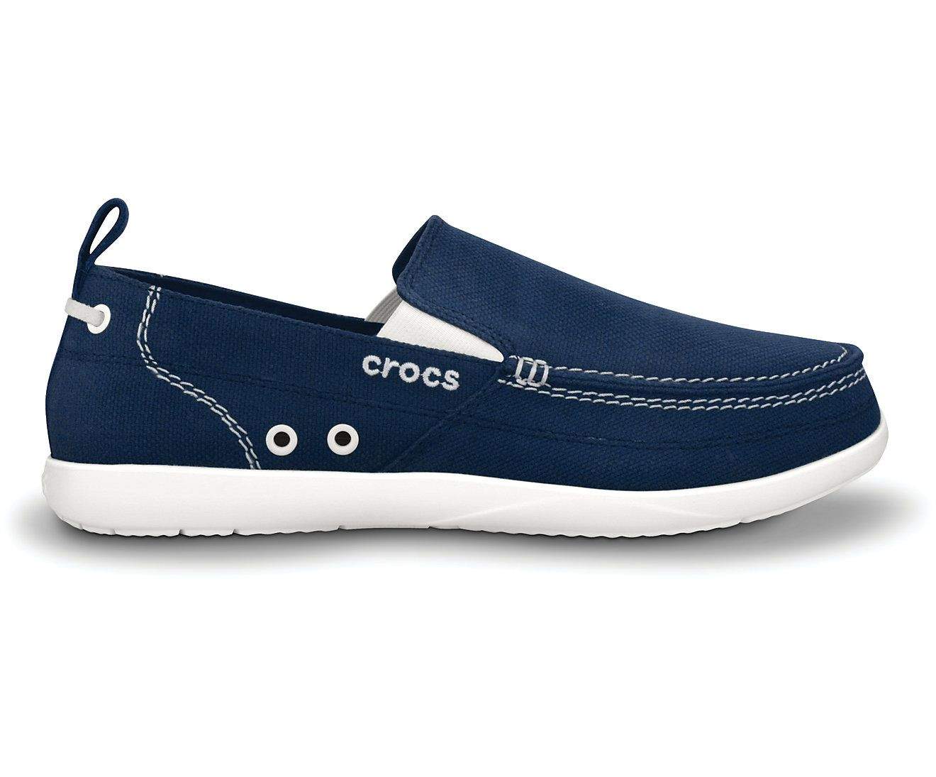 Crocs Walu Navy White Men Loafer 11270 462 10