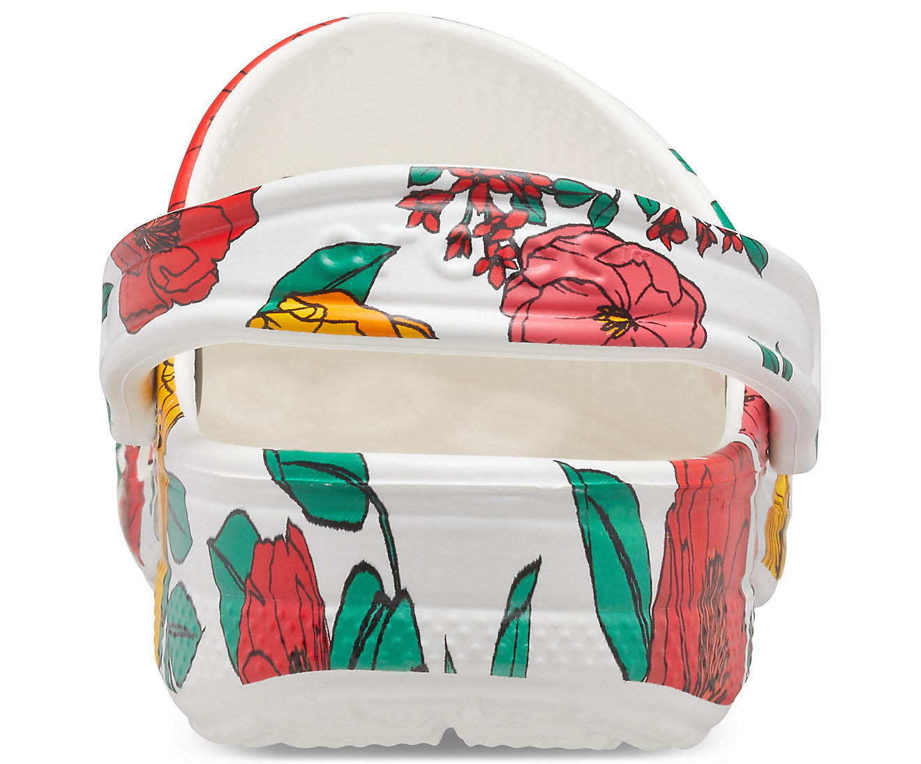 Crocs 206230 Women's Baya Seasonal Printed Clog Sandal (White