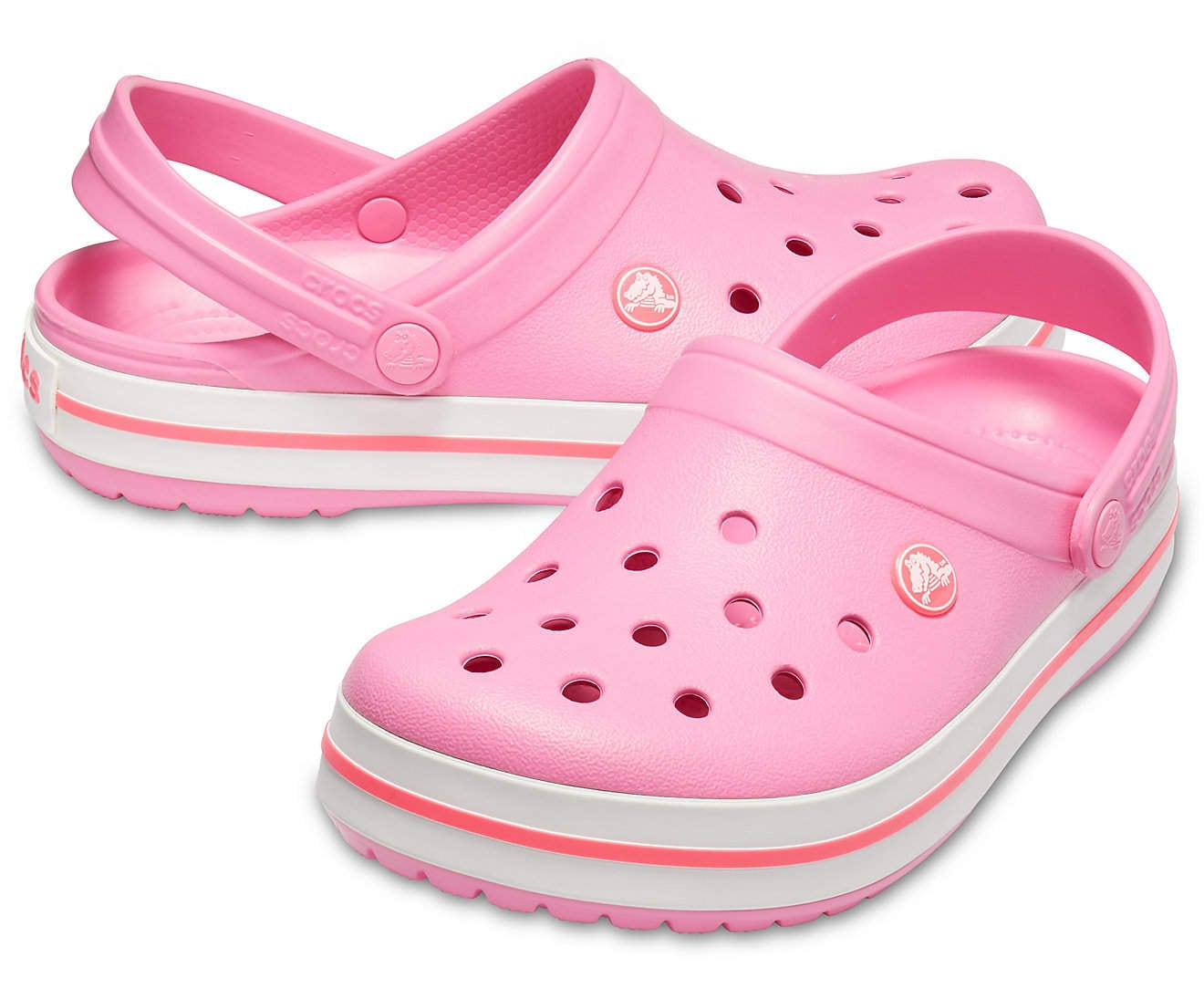 Women's pink lemonade crocs hot sale