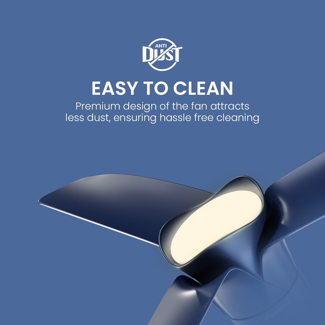 Crompton SilentPro Blossom Smart Electric Fans (Denim-blue)