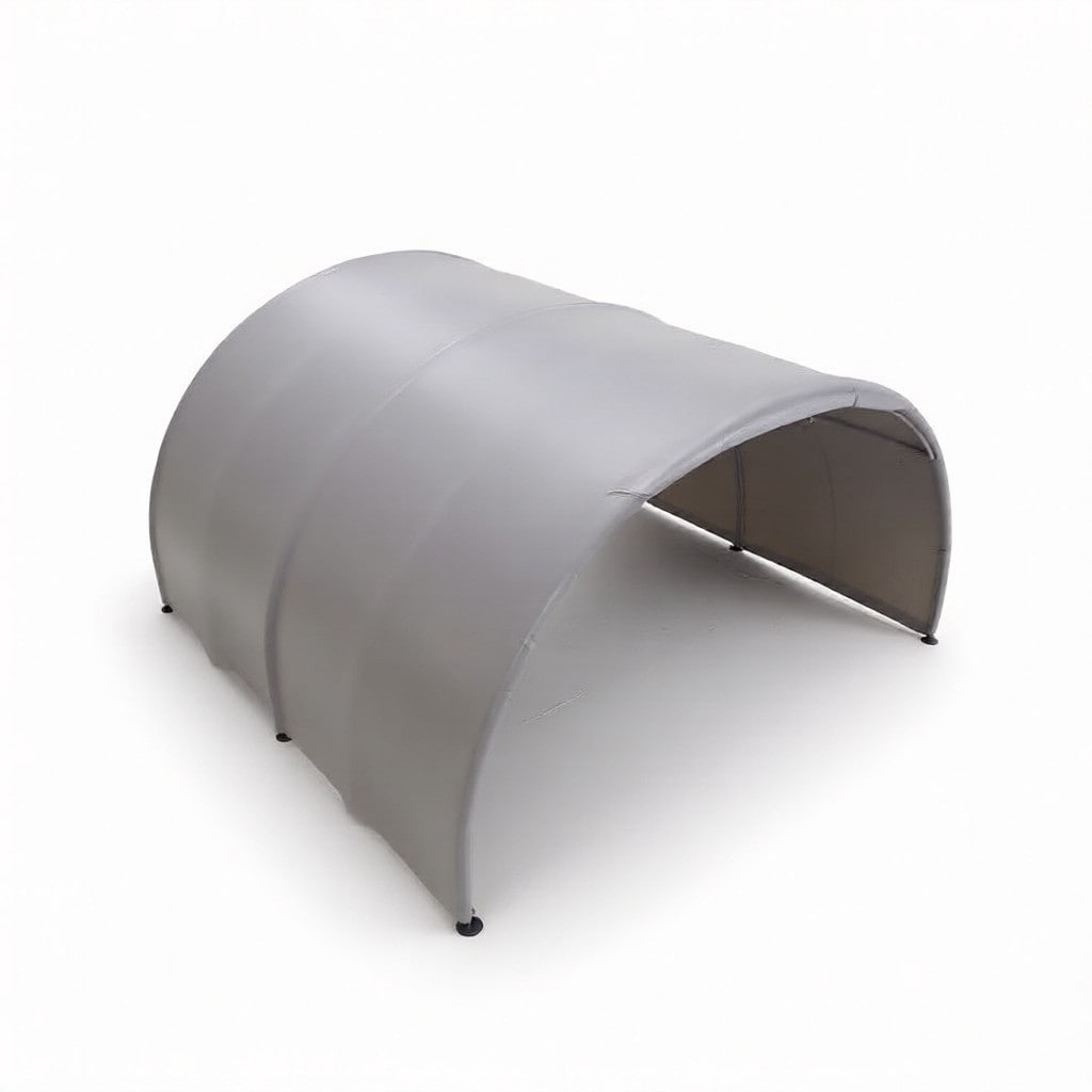 Curved Entrance Tensile Structure, Weather Resistant, PVC Coated Membrane
