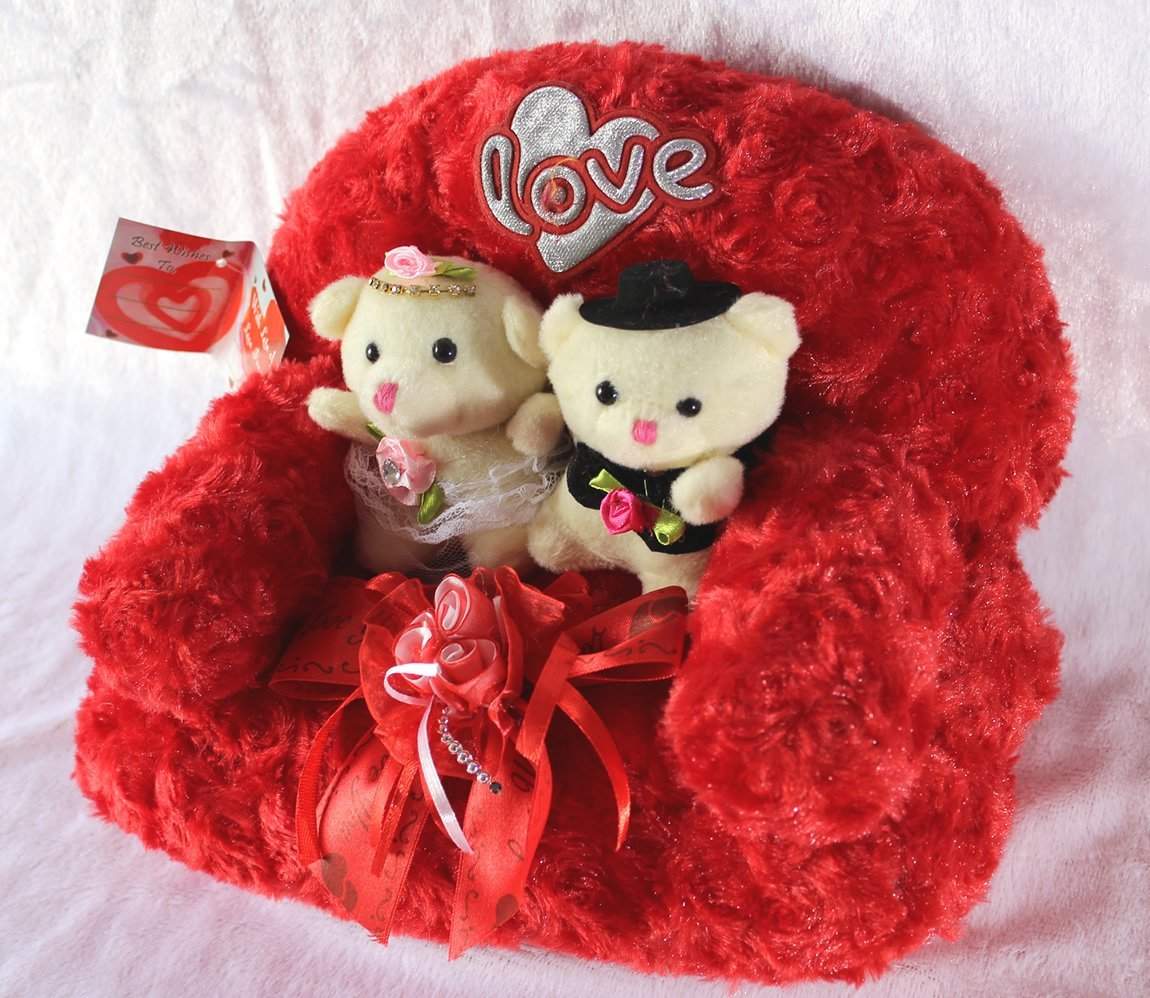 red love teddy bear