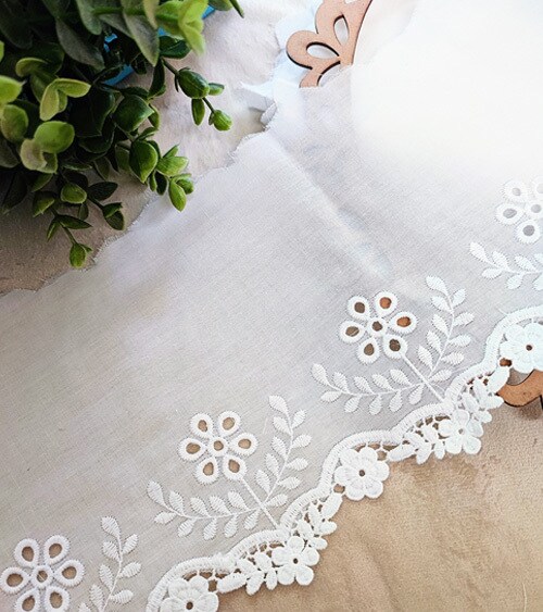 Mitha Lace Fancy Embroidered Cotton Lace in Mumbai - Dealers, Manufacturers ...