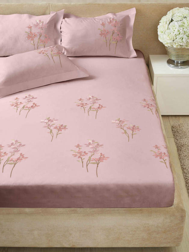 Pink Double Floral Chadar Get Best Price from Manufacturers