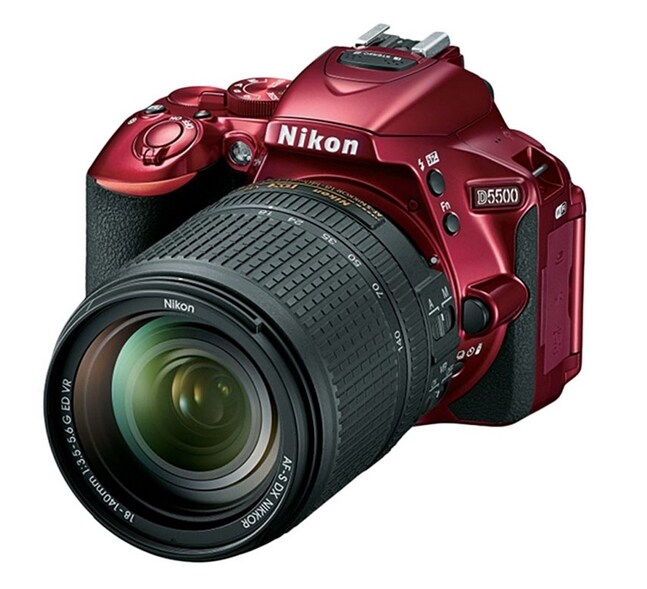 Nikon D5500 DX-format Digital SLR w/ 18-140mm VR Kit (24.2 MP, Red 