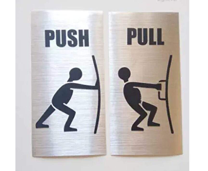 Sign Ever Push Pull Sticker Metallic Color For Glass Doors Office Hospital Mall Business 12x7cm At Best - Push Stickers Glass Doors Sign Ever Push Pull Sticker Metallic Color For Glass Doors Office Hospital Mall Business 12x7cm At Best - Push Stickers Glass Doors