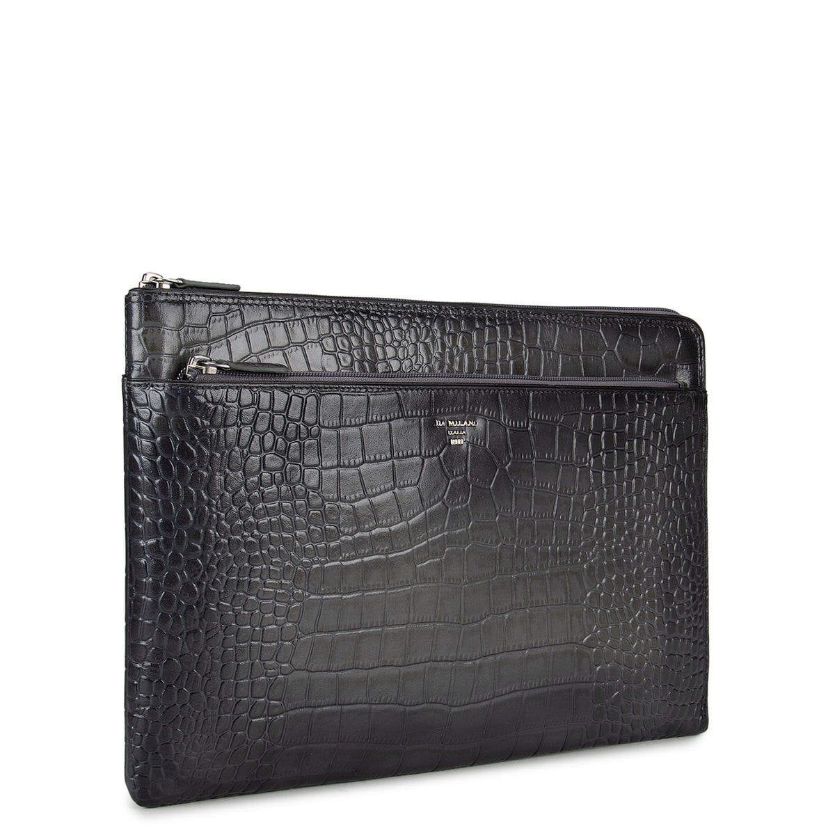 Da Milano Grey Croco Effect Computer Sleeve SL-00035MGREYCRO in