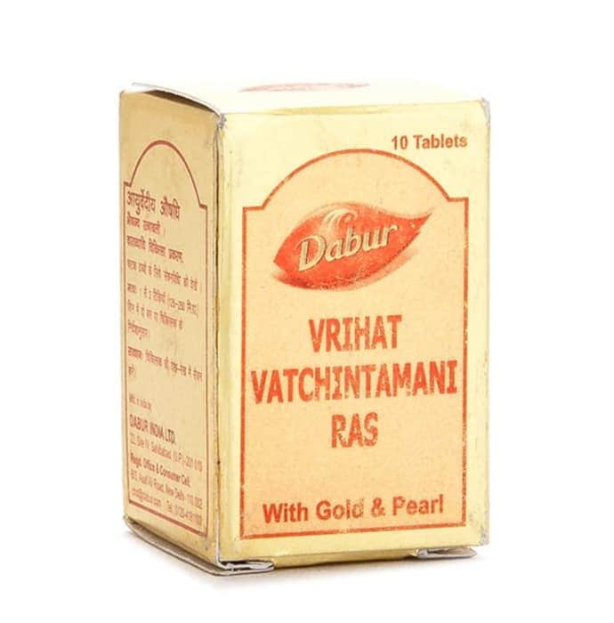 Tablet Vrihat Vatchintamani Ras with Gold and Pearl in Baddi at - Main Image