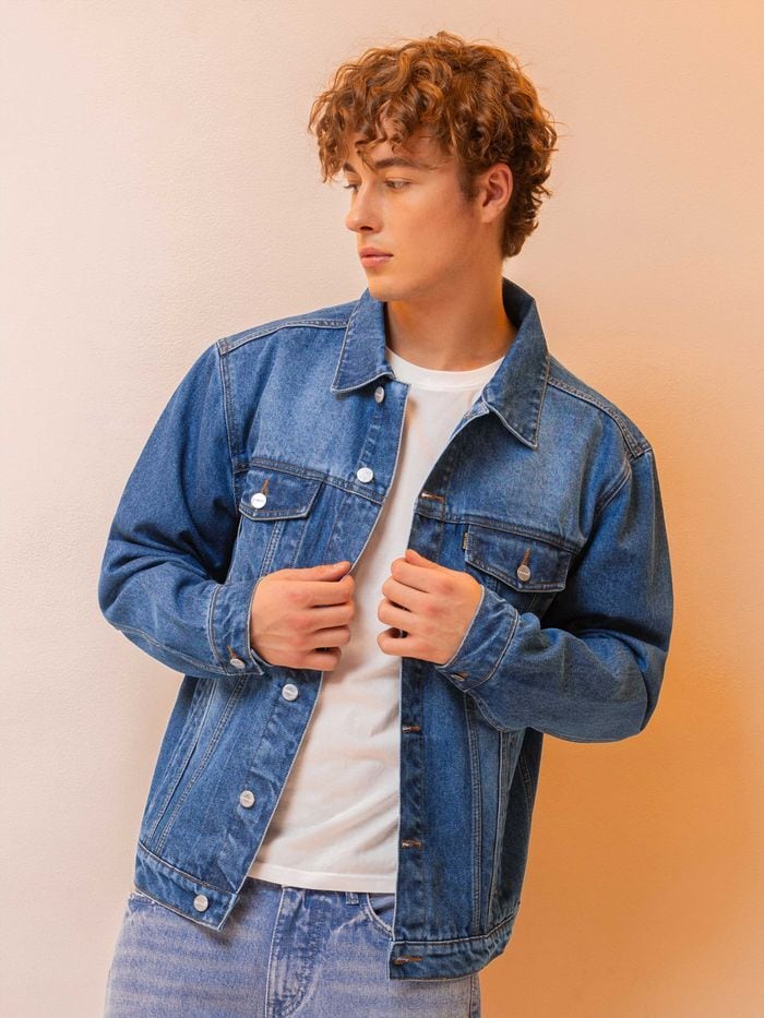 Dark Blue Denim Jacket for Men in Delhi at ₹ 1,689 Pc by Kartik