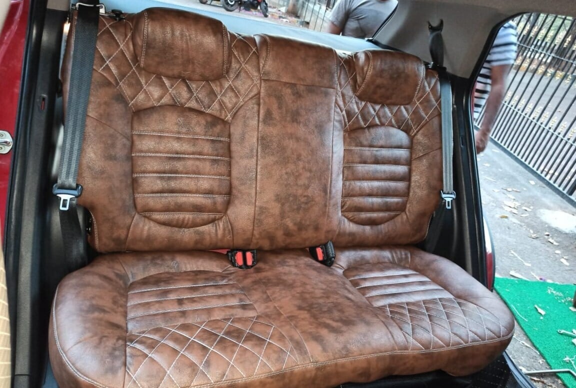 Dark Brown Leather Car Seat Cover in Bangalore at ₹ 3,200