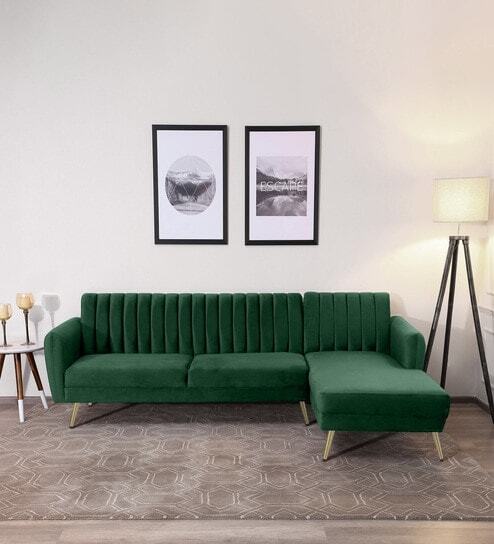 Dark Green L Shape Sofa Set Seater in Patna at ₹ 18,000