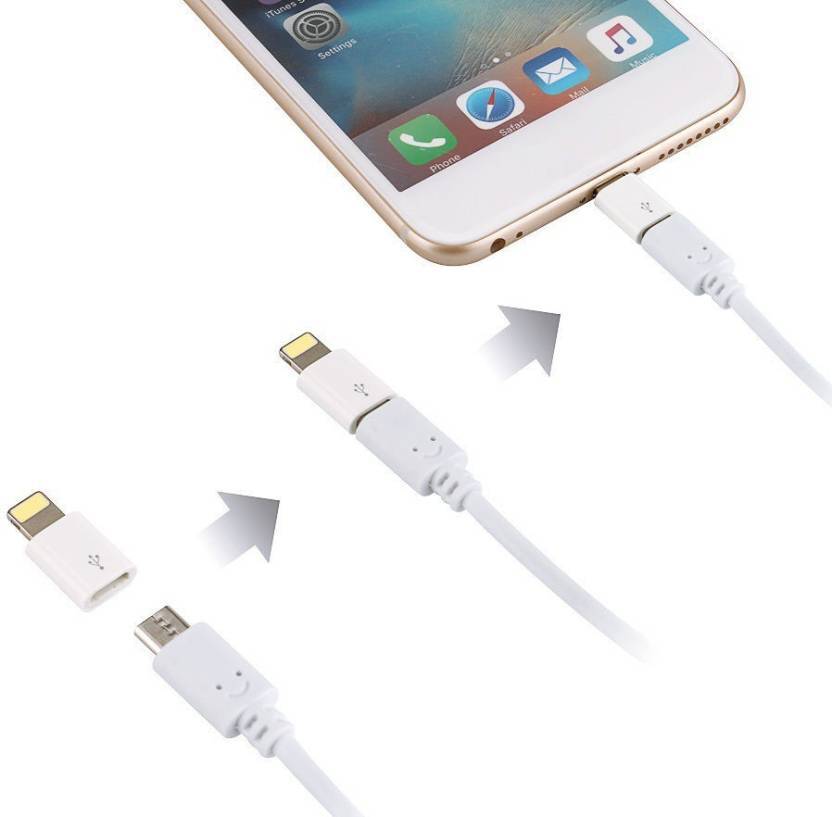 Dayotor Micro USB to Lighting pin connector for iPhone-2 in