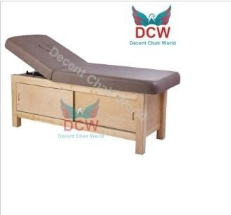DCW062 PU Leather Brown Beauty Salon Facial And Massage Bed in
