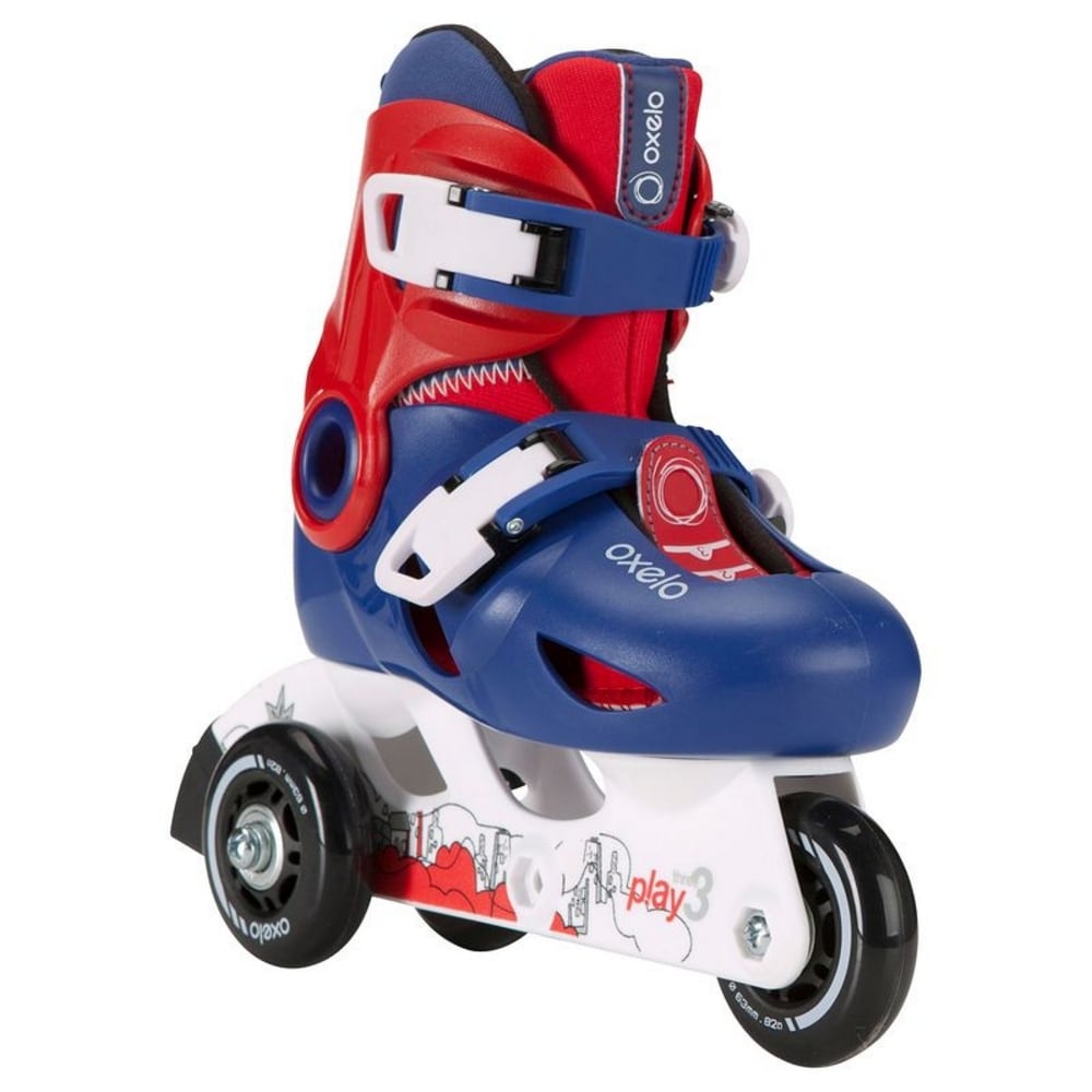 DECATHLON 8177671 Oxelo Play Kids' Inline Roller Skates (Blue
