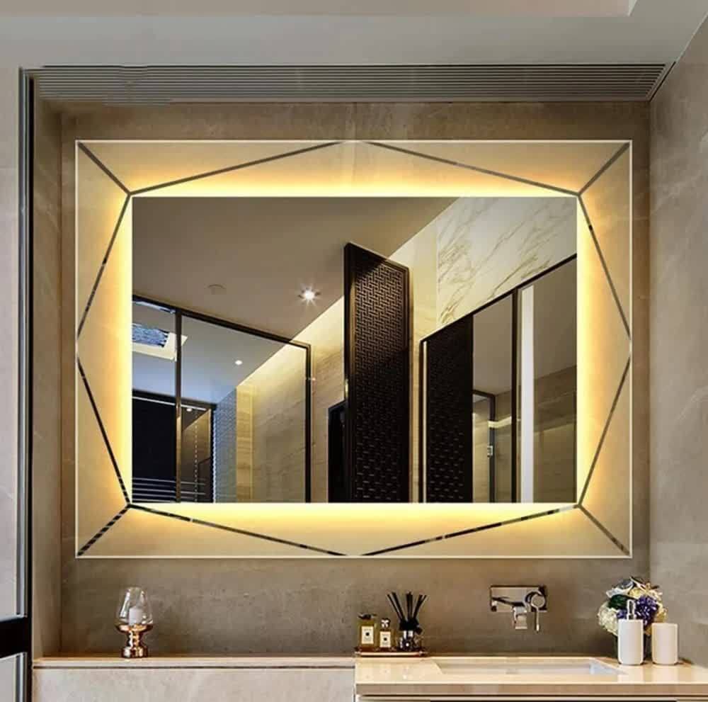 Decorative Wall Glass Mirror For Bathroom in Lucknow at ₹ 500