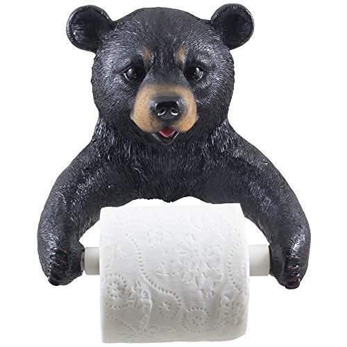 Buy Decorative Black Bear Toilet Paper Holder Bathroom Wall Decoration For Rustic Cabin And Hunting Lodge Decor Sculptures As Unique Housewarming Gifts Features Price Reviews Online In India Justdial