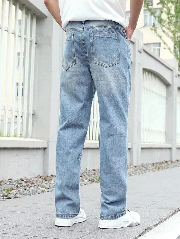 Denim Blue Baggy Ripped Jeans in Mumbai at ₹ 900 ₹ 1,200