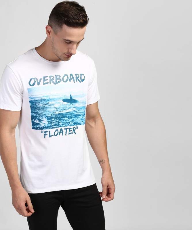 Buy Denizen from Levi's Graphic Print Men's Round or Crew T-Shirt  74573-0006 (White, Size - XL) Online - Best Price Denizen from Levi's  Graphic Print Men's Round or Crew T-Shirt 74573-0006 (White,