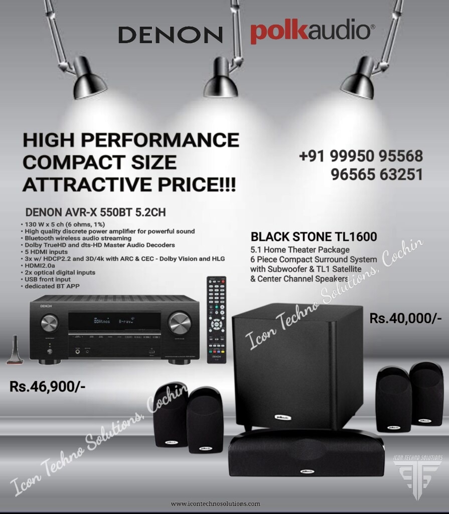 Denon Avr Polk Home Audio Denon AVR-X1800H AV Receiver With Polk