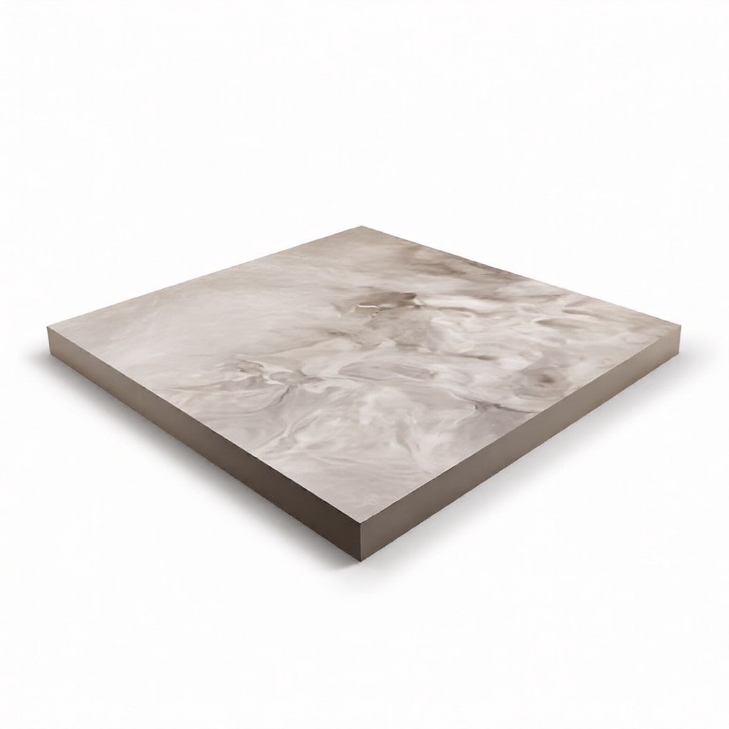 Design Plus High-Gloss Marble Finish Epoxy Flooring, Seamless Chemical Resistant Coating