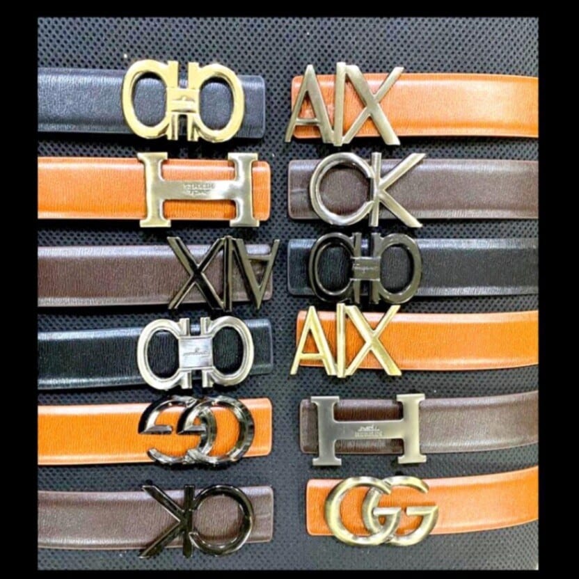 Designer Genuine Leather Buckle Belt for Men, Casual, 30-40mm