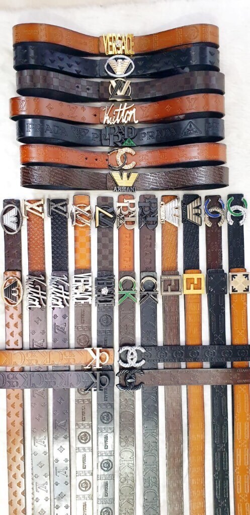 Designer Genuine Leather Buckle Belt for Men, Casual, 30-40mm