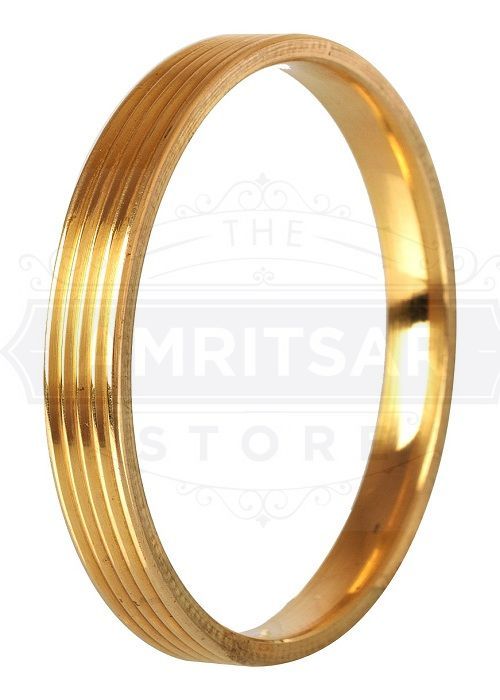Designer Brass Kada Lines Mens Mm Thickness By The Amritsar