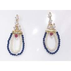 Gold Alloy Stud Designer Earring, cm in Ahmedabad at ₹ 1,200