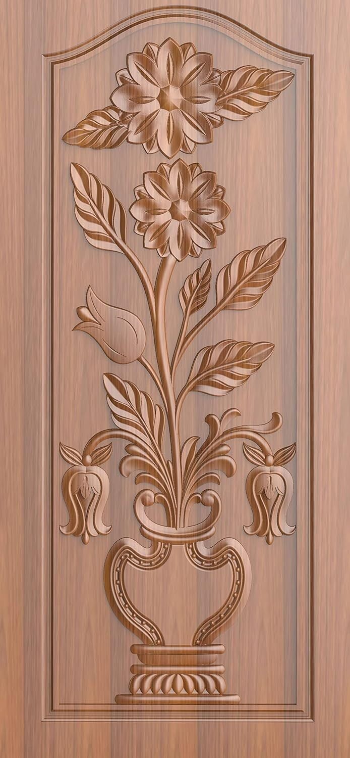 Designer Wooden Door For Bedroom 16 MM Brown in Patna at