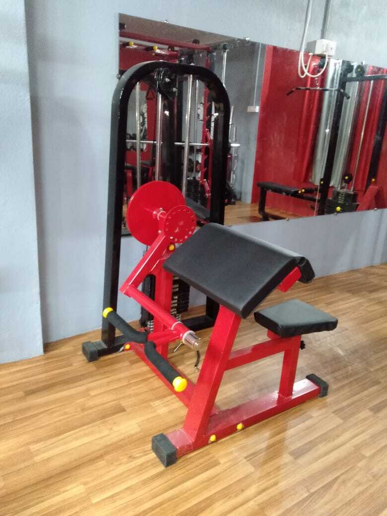 Indiamart Pro Fitness Cross Trainer Manual Dipta Black Red Bicep