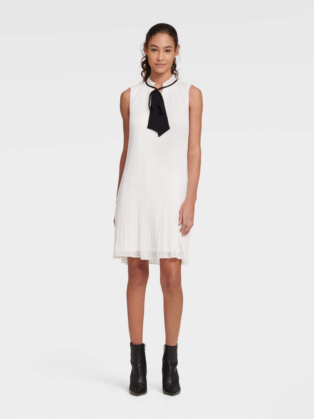DKNY Dd9Gy773 Sleeveless Tie Neck 