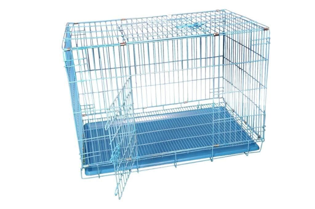 Plastic Dog Cage 24 inch for Small to Medium Breeds Indoor and