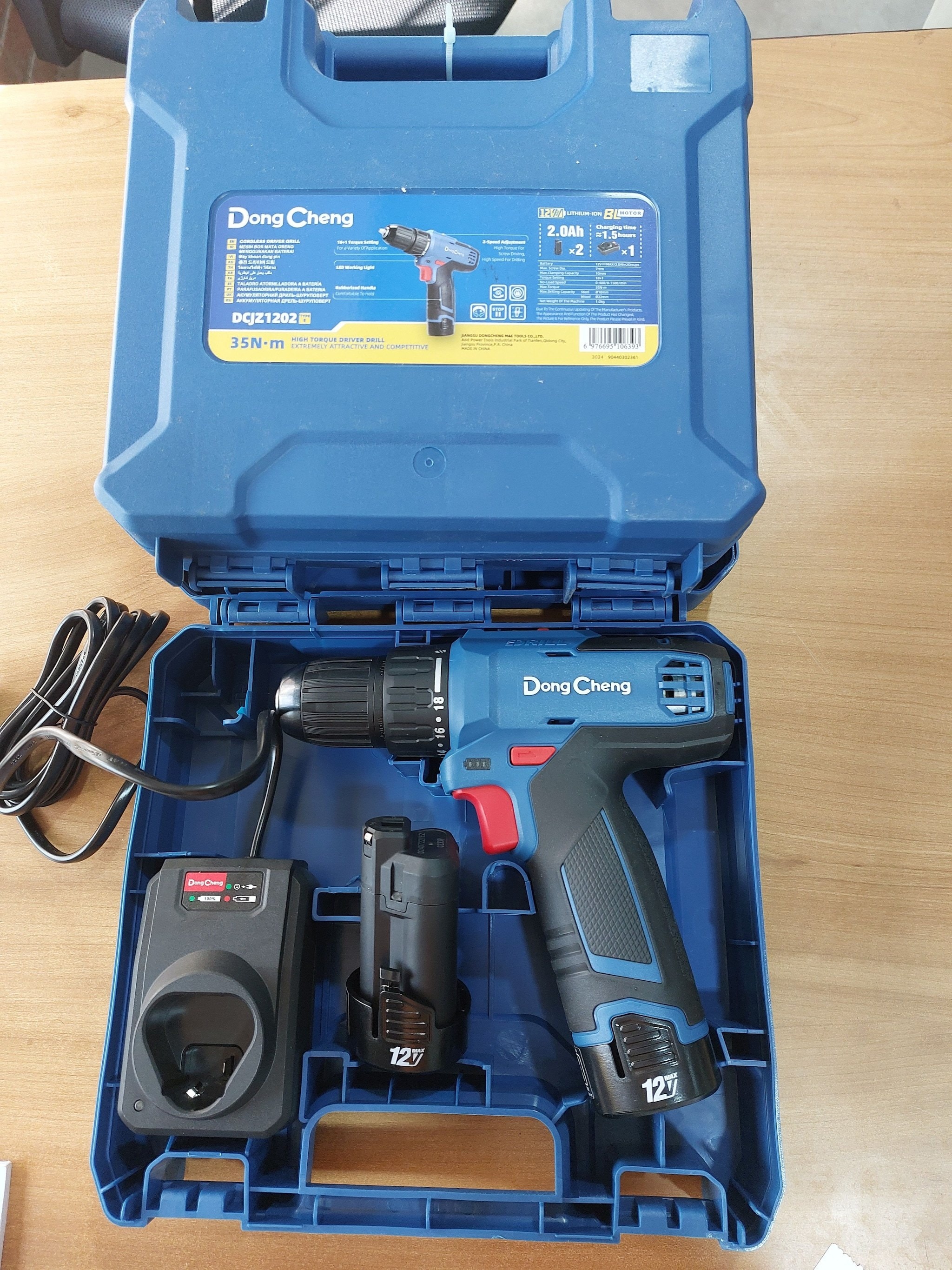 Dongcheng 10mm 12V Cordless Driver Drill DCJZ1202 (Type E) in