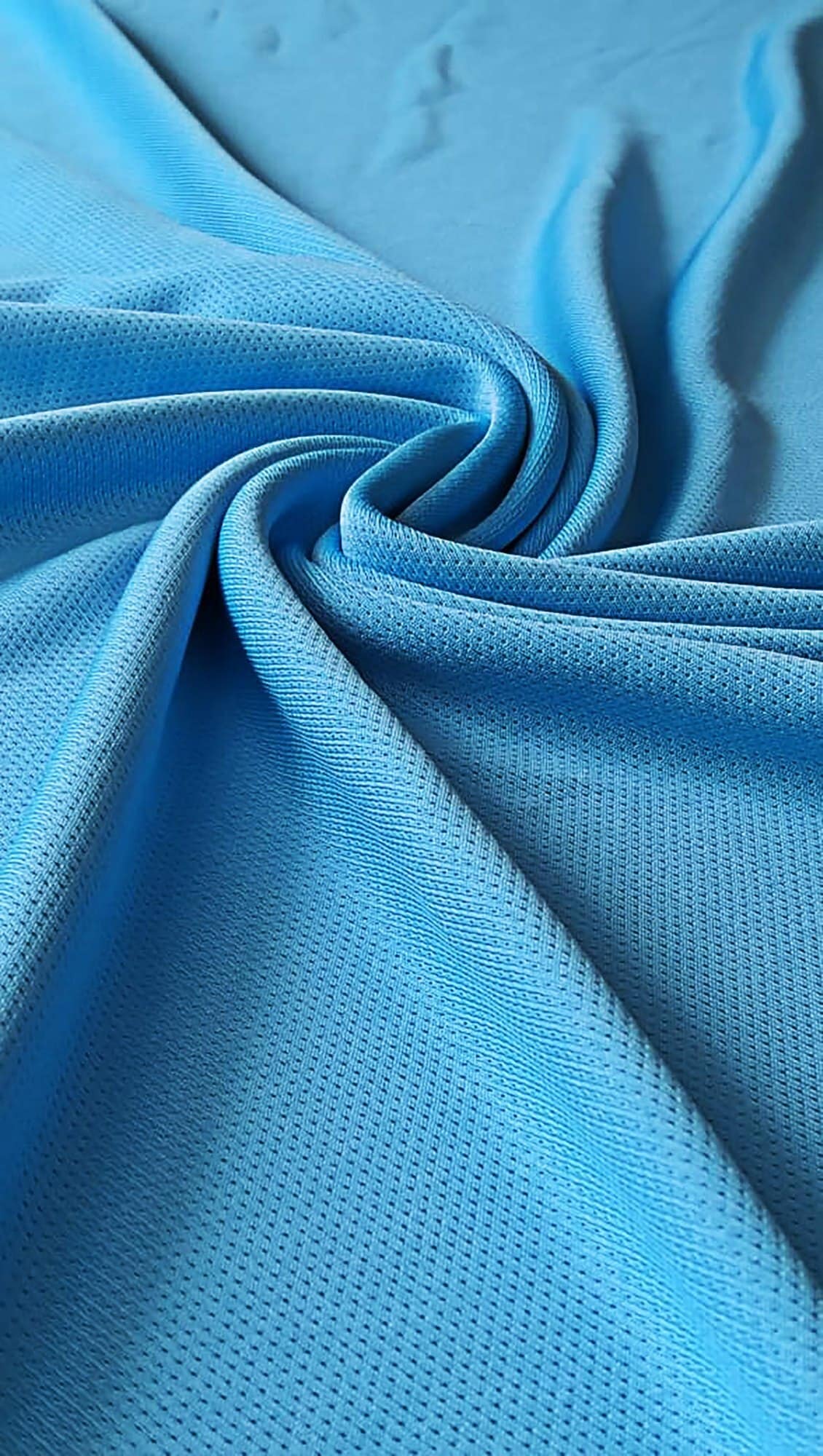 Dot Knit Fabric(Sky Blue) GSM 150 in Delhi at ₹ 230 Kg by