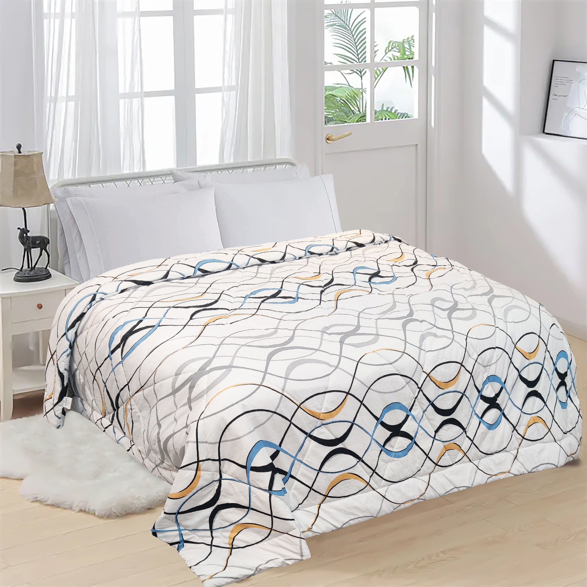 Double Bed White AC Comforter 220 GSM in Panipat at ₹ 600 Pc by