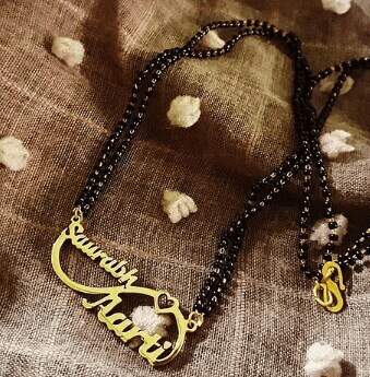 DOUBLE NAME MANGALSUTRA Gold in Delhi 