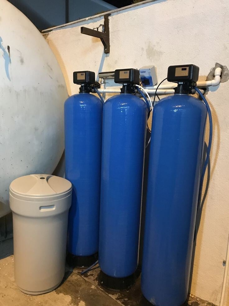 Down Flow Iron Removal Filter System 1000 Litter