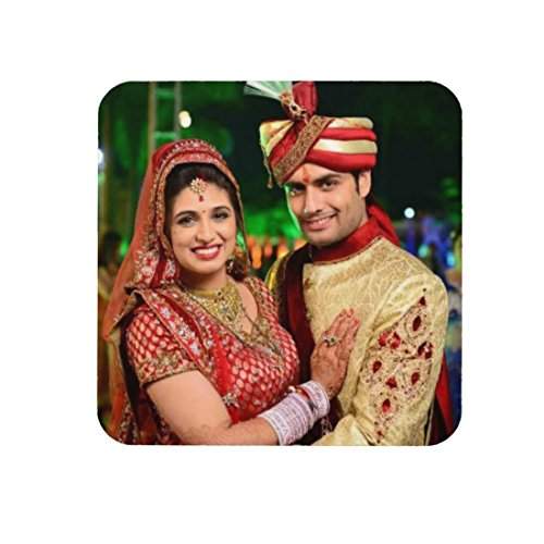 Buy Dream Gifts Wedding Couple Personalized Decorative Coaster Set Of 4 Features Price Reviews Online In India Justdial