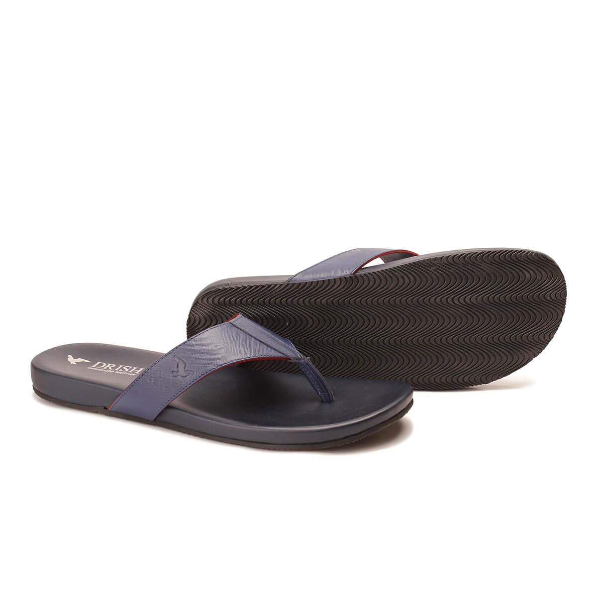 Drish Leather Slippers for Men in Panchkula at ₹ 2,988 ₹ 3,080 - Main Image