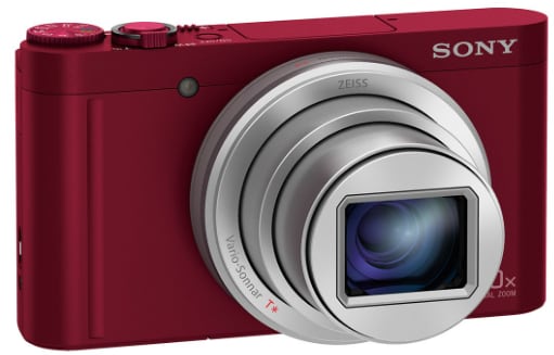 SONY WX Series DSC-WX500 18.2 MP Point & Shoot Camera (Red SONY WX Series DSC-WX500 18.2 MP Point & Shoot Camera (Red