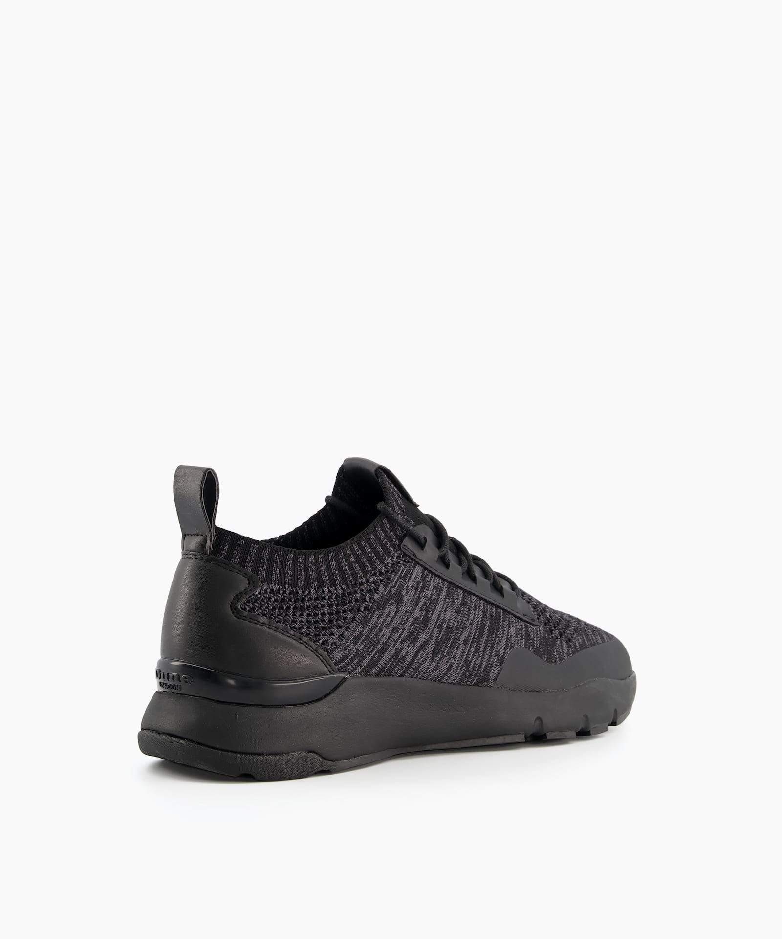 Dune London Men Stretch Knit Chunky Sole Trainers Trex Black